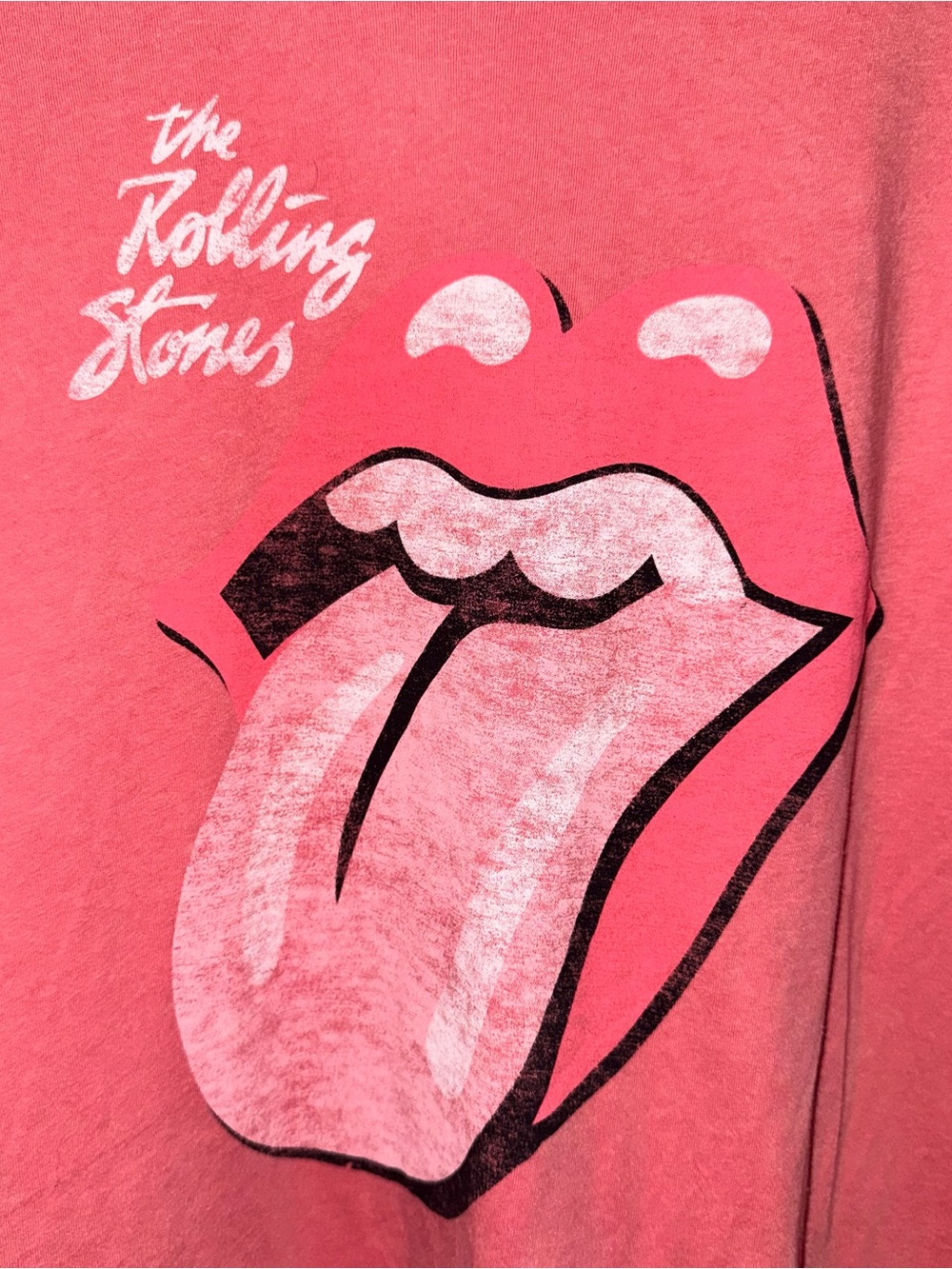 Rolling Stones Graphic Tee Bundle Women XL NWT Pink Yellow Band Shirt 2 Bundle - Picture 9 of 13